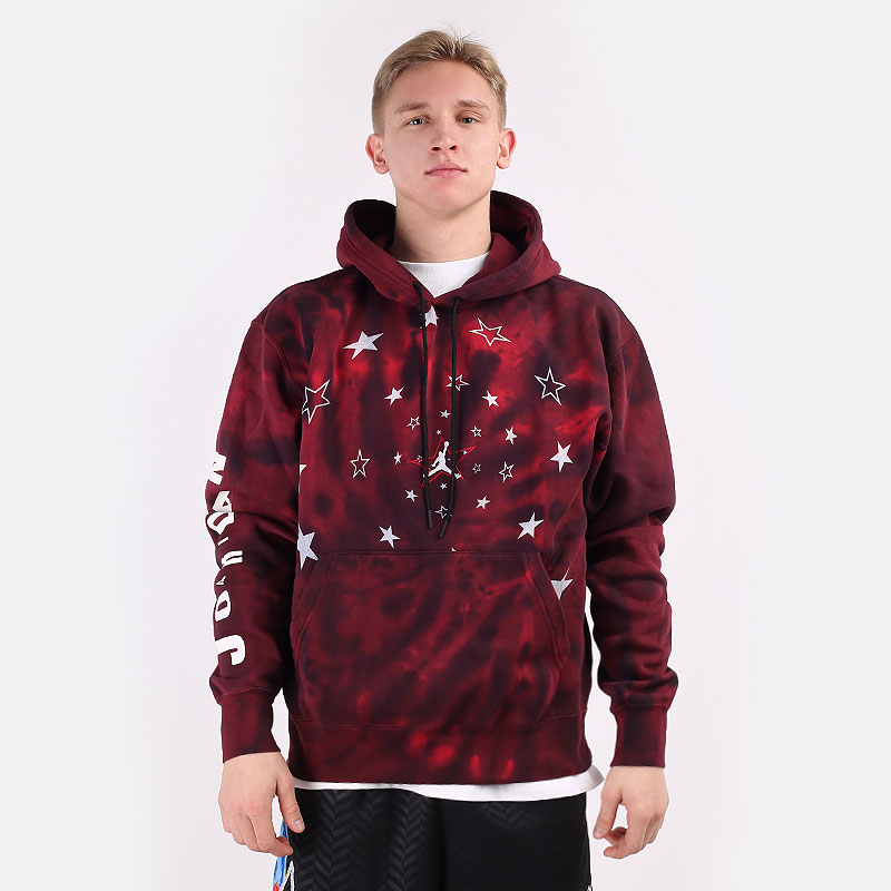 мужская бордовая толстовка Jordan Legacy AJ6 Graphic Fleece Pullover Hoodie DD5225-010 - цена, описание, фото 3